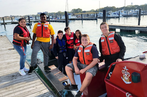 RNA-group-of-students-on-boat